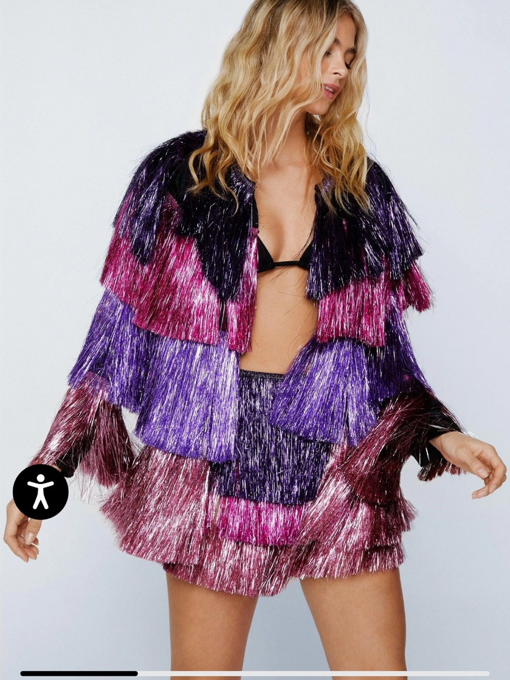 Nasty gal fringe jacket